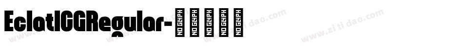 EclatICGRegular字体转换