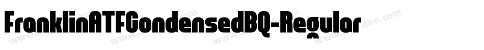 FranklinATFCondensedBQ-Regular字体转换