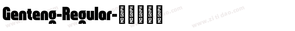 Genteng-Regular字体转换