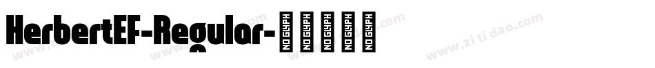 HerbertEF-Regular字体转换