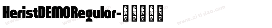 HeristDEMORegular字体转换