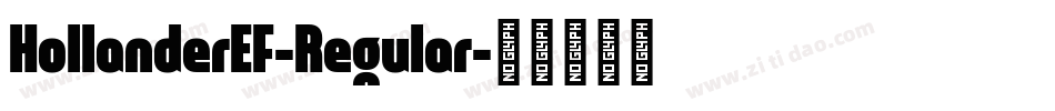 HollanderEF-Regular字体转换