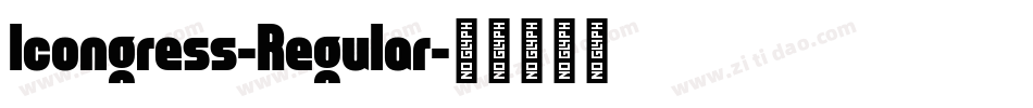 Icongress-Regular字体转换