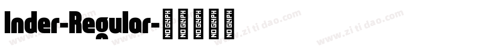 Inder-Regular字体转换