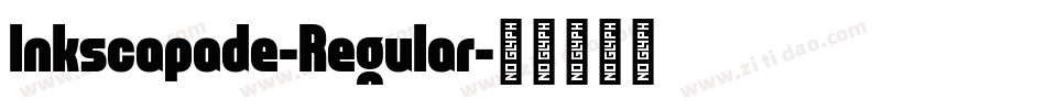 Inkscapade-Regular字体转换