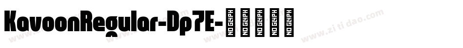 KavoonRegular-Dp7E字体转换