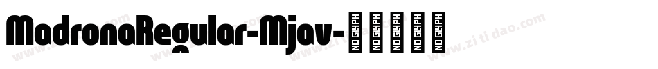 MadronaRegular-Mjav字体转换