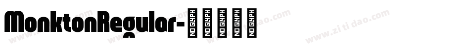MonktonRegular字体转换