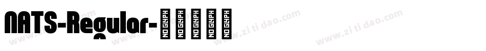 NATS-Regular字体转换