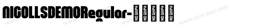 NICOLLSDEMORegular字体转换