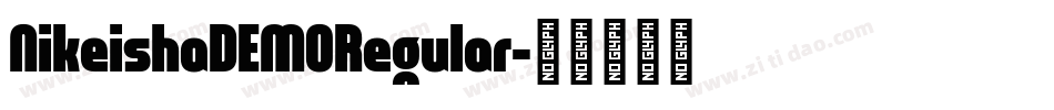 NikeishaDEMORegular字体转换