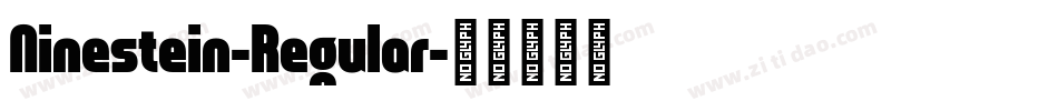 Ninestein-Regular字体转换