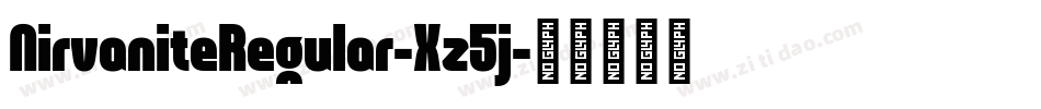 NirvaniteRegular-Xz5j字体转换