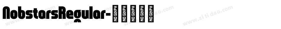 NobstarsRegular字体转换