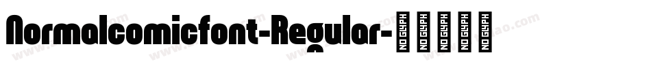 Normalcomicfont-Regular字体转换