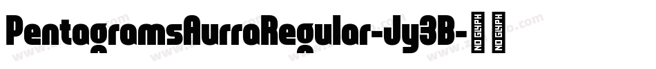 PentagramsAurraRegular-Jy3B字体转换