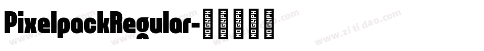 PixelpackRegular字体转换
