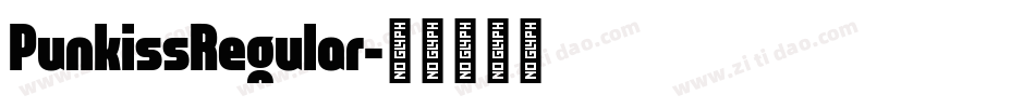 PunkissRegular字体转换