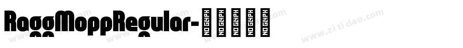 RaggMoppRegular字体转换