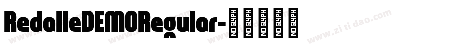 RedalleDEMORegular字体转换