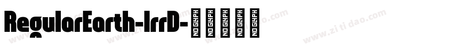 RegularEarth-lrrD字体转换