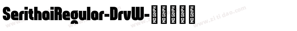 SerithaiRegular-DrvW字体转换