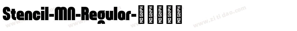 Stencil-MN-Regular字体转换