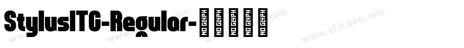 StylusITC-Regular字体转换