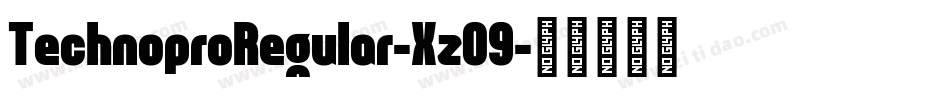 TechnoproRegular-XzO9字体转换