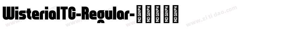 WisteriaITC-Regular字体转换