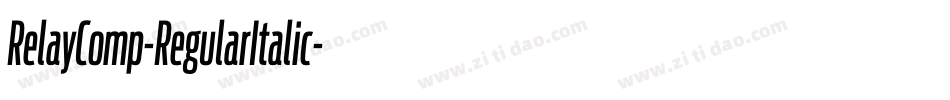 RelayComp-RegularItalic字体转换