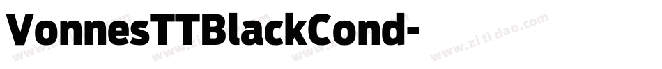 VonnesTTBlackCond字体转换