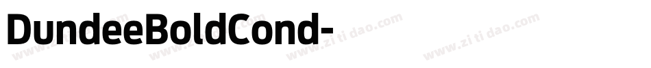 DundeeBoldCond字体转换