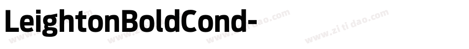 LeightonBoldCond字体转换