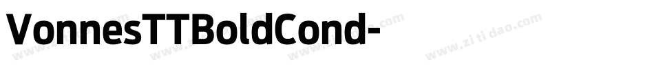 VonnesTTBoldCond字体转换
