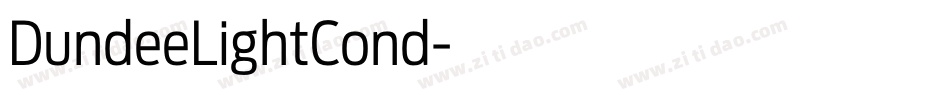 DundeeLightCond字体转换