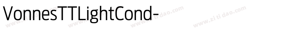 VonnesTTLightCond字体转换