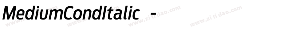 MediumCondItalic转换器字体转换