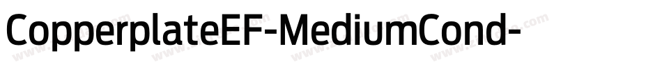 CopperplateEF-MediumCond字体转换