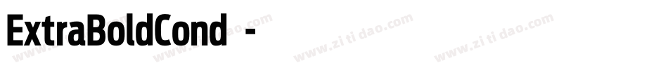 ExtraBoldCond手机版字体转换