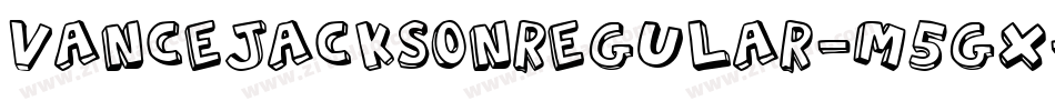 VanceJacksonRegular-m5Gx字体转换