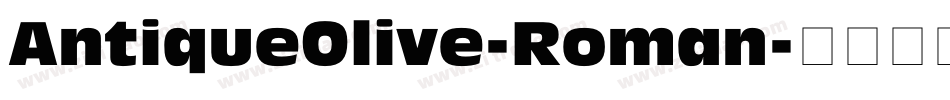 AntiqueOlive-Roman字体转换