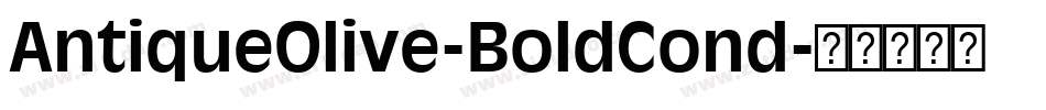 AntiqueOlive-BoldCond字体转换