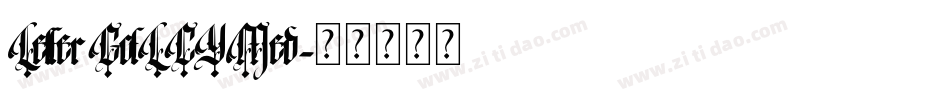LetterGotLCYMed字体转换