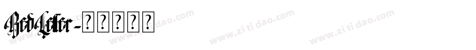 RedLetter字体转换