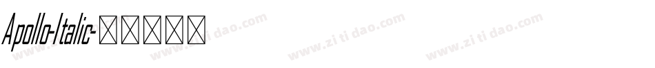 Apollo-Italic字体转换