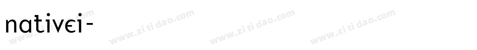 nativei字体转换