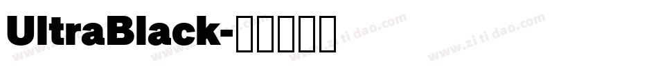 UltraBlack字体转换