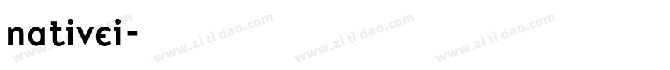 nativei字体转换