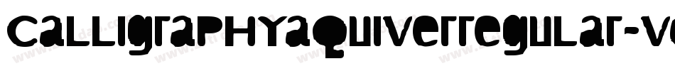 CalligraphyAquiverRegular-v0PA字体转换